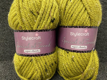 fabric shack knitting crochet knit wool yarn stylecraft special xl super chunky tweed lime 1712