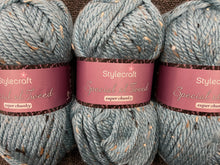 fabric shack knitting crochet knit wool yarn stylecraft special xl super chunky tweed storm blue 1722
