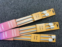 Pony Knitting Needles/Pins 35cm Various Sizes