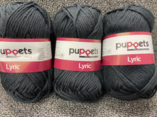 fabric shack knitting knit crochet wool yarn cotton puppets number no 8 50g 70m lyric black 5001