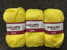 fabric shack knitting knit crochet wool yarn cotton puppets number no 8 lyric 50g 70m lemon yellow 7288