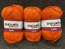 fabric shack knitting knit crochet wool yarn cotton puppets number no 8 lyric 50g 70m orange 7329