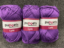 fabric shack knitting knit crochet wool yarn cotton puppets number no 8 lyric 50g 70m purple 5028