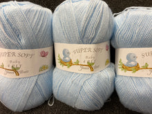 fabric shack knitting knit crochet wool yarn james c brett baby 4 ply light blue