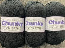 fabric shack knitting knit crochet wool yarn james c brett chunky merino black CM02