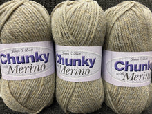 fabric shack knitting knit crochet wool yarn james c brett chunky merino natural beige CM16