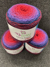 fabric shack knitting knit crochet wool yarn james c brett retwisst retwist chainy cotton cake 250g rcc10 red navy