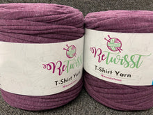 fabric shack knitting knit crochet wool yarn james c brett retwisst retwist t shirt t-shirt upcycled recycled rs03 purple heather