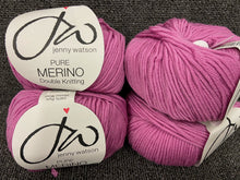fabric shack knitting knit crochet wool yarn jenny watson designs 100% pure merino wool 50g rose pink WM12
