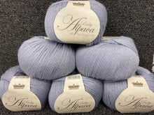 fabric shack knitting knit crochet wool yarn king cole baby alpaca 50g double knit dk glacier 3069