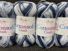 fabric shack knitting knit crochet wool yarn king cole cotton soft cottonsoft dk double knit bluebell 2436