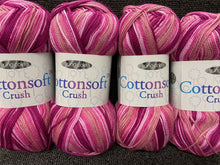 fabric shack knitting knit crochet wool yarn king cole cotton soft cottonsoft dk double knit candy floss 2434