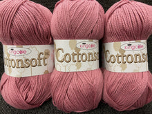 fabric shack knitting knit crochet wool yarn king cole cotton soft cottonsoft dk double knit dusky pink 3211