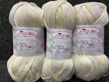 fabric shack knitting knit crochet wool yarn king cole giza cotton sorbet 4 ply fizzy pop 2473
