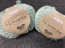 fabric shack knitting knit crochet wool yarn king cole rosarium mega chunky 100g merino rose leaf 4708 light green