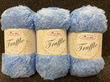 fabric shack knitting knit crochet wool yarn king cole truffle double knit dk fluffy teddy bear 100g blue ice 4373