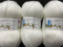 fabric shack knitting knit knitting crochet wool yarn james c brett baby babies white BB4