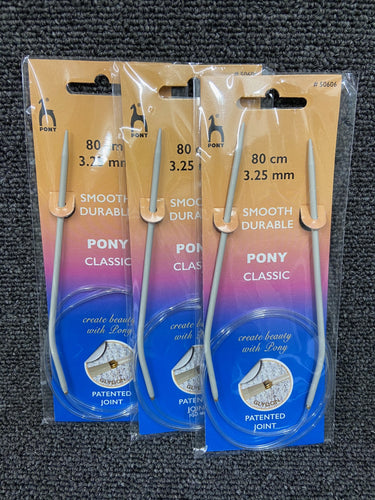 fabric shack knitting knit wool yarn circular smooth light pony classic 80cm 3.25mm