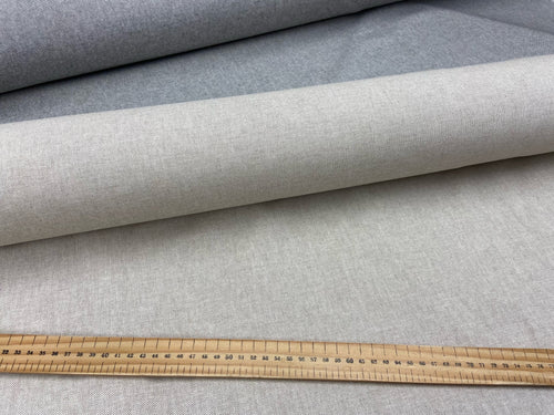 fabric shack malmesbury sewing upholstery linen look polycotton cotton mix curtains blinds plain weave beige grey gray