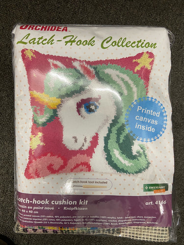 fabric shack sewing crafts latch hook latchhook rug making kit unicorn head 2