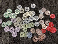 fabric shack sewing dressmaking baby knitting clothes button 2 hole various colours
