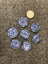 fabric shack sewing dressmaking buttons 2 hole rainbow rimmed blue 18mm 28 23mm 45  ligne 3