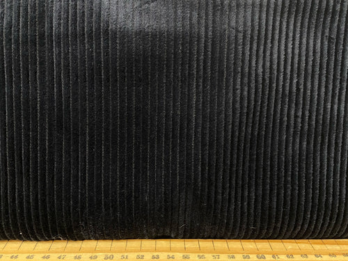 jumbo cord cotton washed 4.5 wale black fabric shack malmesbury dressmaking home crafts dog bed
