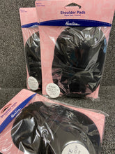 fabric shack sewing dressmaking hemline shoulder pads raglan covered 13mm white black medium