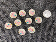 fabric shack sewing dressmaking knitting knit knitwear sew buttons kids childrens pink unicorns unicorn shank 15mm