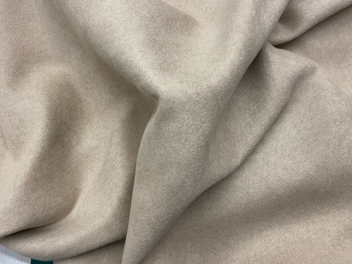 fabric shack sewing dressmaking making clothes faux polyester suede effect drape beige stone light brown