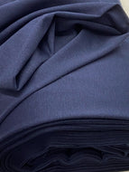 plain ponte roma stretch viscose polyester jersey fabric shack malmesbury navy blue