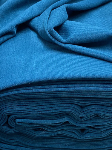 fabric shack sewing dressmaking tailoring tailor ponte roma ponte de roma jersey stretch double knit teal blue