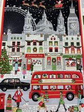 fabric shack sewing makower christmas xmas advent panel london taxi bus postbox 2