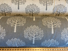 fabric shack sewing quilting sew cotton polyester linen look mulberry tree dove grey craft home curtain blinds natural  print (6)