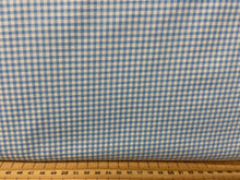 fabric shack sewing quilting sew fat quarter cotton patchwork quilt gingham mini check popling rose & and hubble blue