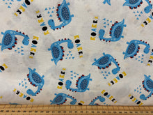 fabric shack sewing quilting sew fat quarter cotton patchwork quilt little dino nursery kids baby babies dinosaur roar white