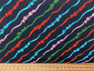 fabric shack sewing quilting sew fat quarter cotton patchwork quilt michael miller under the mistletoe holiday ribbons black