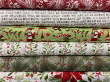 fabric shack sewing quilting sew fat quarter cotton patchwork quilt moda christmas basic grey gray naughty & nice have yourself a very merry christmas grey