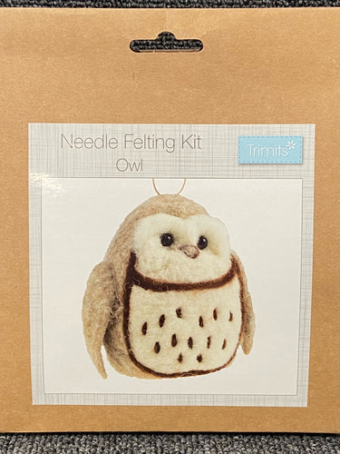 fabric shack sewing quilting sew fat quarter cotton patchwork quilt needle felting wool roving  owl kit