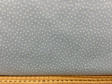fabric shack sewing quilting sew fat quarter cotton patchwork quilt night sky stars mini powder baby blue