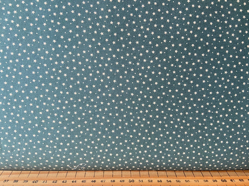 fabric shack sewing quilting sew fat quarter cotton patchwork quilt night sky stars mini sage green