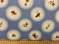 fabric shack sewing quilting sew fat quarter cotton patchwork quilt panel advent christmas holidays santa father hearts stars snowflake circle badges light blue