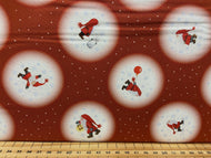 fabric shack sewing quilting sew fat quarter cotton patchwork quilt panel advent christmas holidays santa father hearts stars snowflake circle badges red