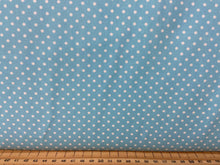 fabric shack sewing quilting sew fat quarter cotton patchwork quilt rose & and hubble polka dot dots spots sky light blue 3mm