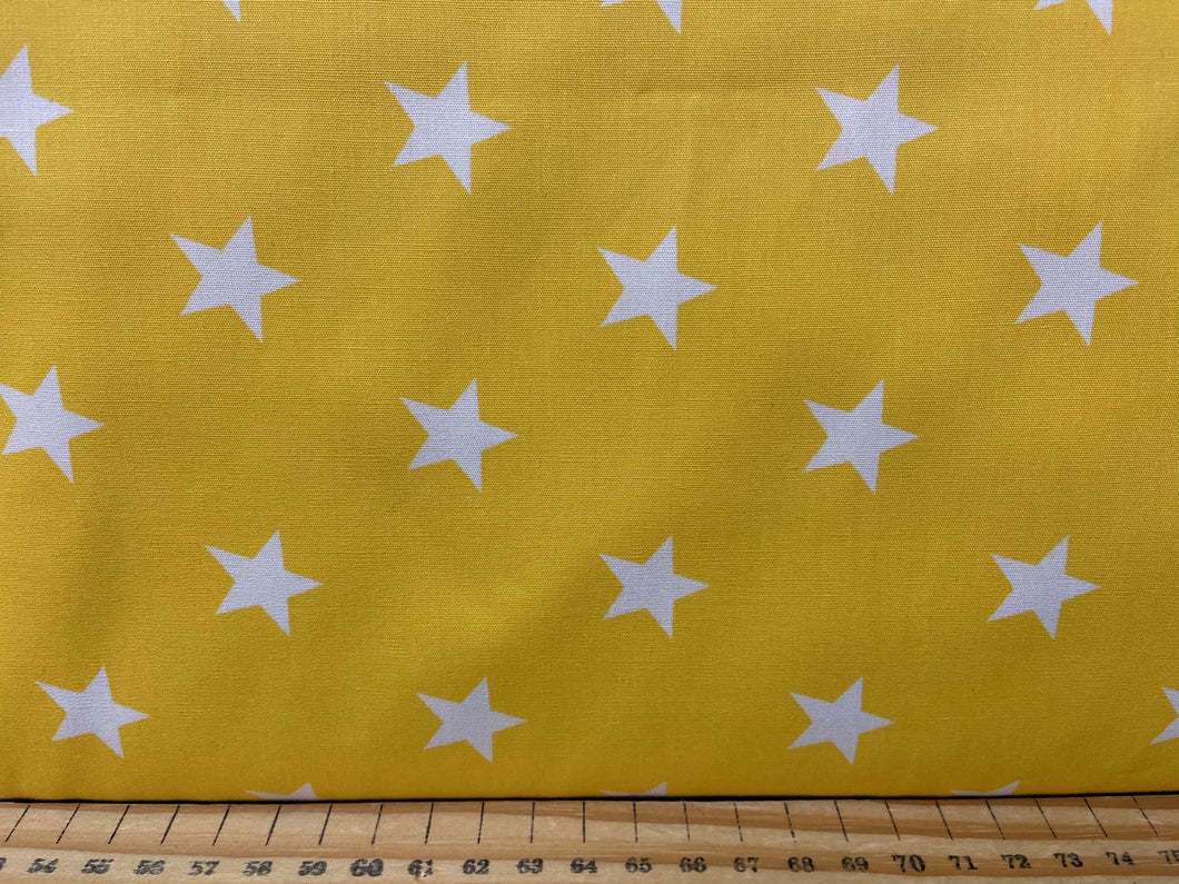 fabric shack sewing quilting sew fat quarter cotton patchwork quilt rose & and hubble poplin super stars bright yellow