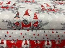 fabric shack sewing quilting sew fat quarter cotton quilt 3 three wishes hanging with my gnomies christmas holiday xmas nisse tomte tonttu gnome 2