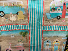 fabric shack sewing quilting sew fat quarter cotton quilt beth albert 3 three wishes beach travel panel 4 plate panel