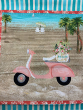 fabric shack sewing quilting sew fat quarter cotton quilt beth albert 3 three wishes beach travel panel moped bike