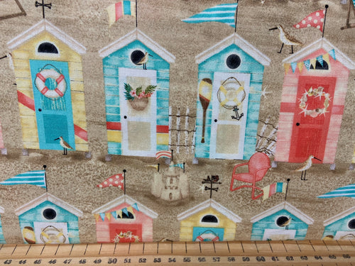fabric shack sewing quilting sew fat quarter cotton quilt beth albert 3 three wishes beach travel surf boards beach huts