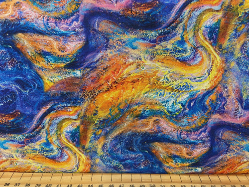 fabric shack sewing quilting sew fat quarter cotton quilt josephine wall for 3 three wishes celestial journey fiery sky
